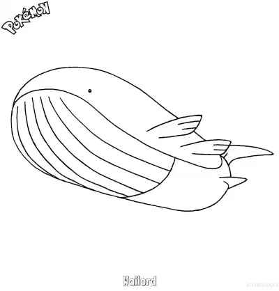 Free printable Wailord Coloring Page - Free Printable Pokemon Coloring Sheets coloring page