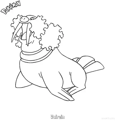Free printable Walrein Coloring Page - Free Printable Pokemon Coloring Sheets coloring page