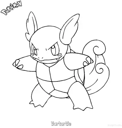 Free printable Wartortle Coloring Page - Free Printable Pokemon Coloring Sheets coloring page