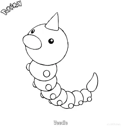 Free printable Weedle Coloring Page - Free Printable Pokemon Coloring Sheets coloring page