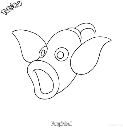 Free printable Weepinbell Coloring Page - Free Printable Pokemon Coloring Sheets coloring page