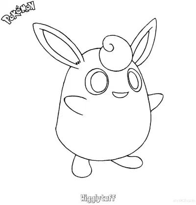 Free printable Wigglytuff Coloring Page - Free Printable Pokemon Coloring Sheets coloring page