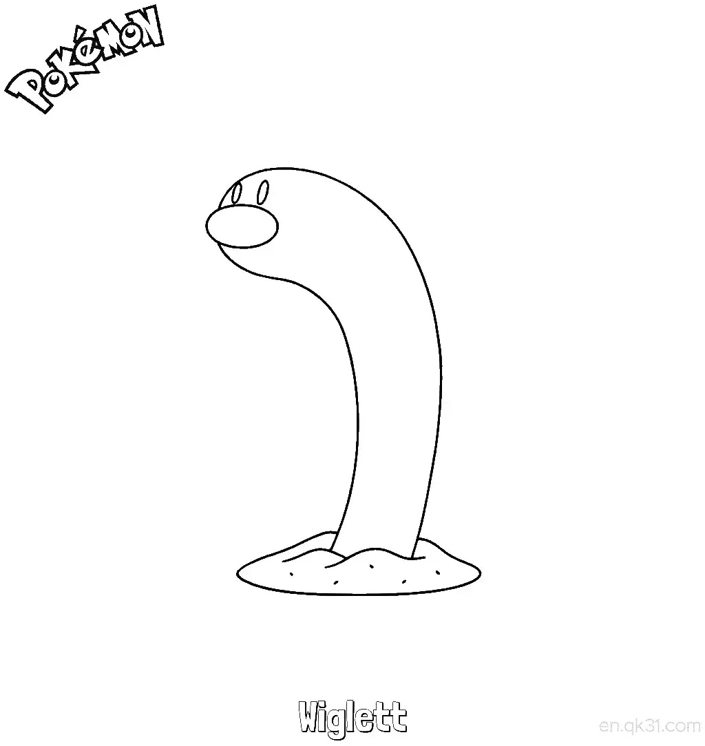 Wiglett Coloring Page - Free Printable Pokemon Coloring Sheets – Free Printable Coloring Page for Kids and Adults