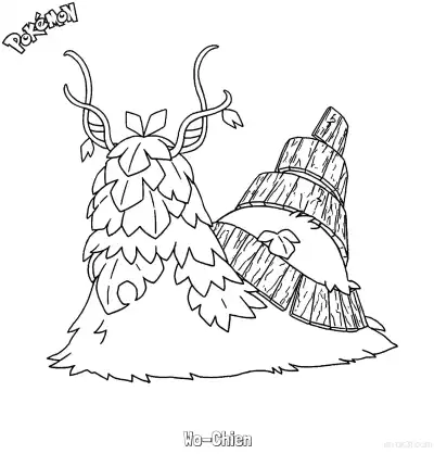 Free printable Wo-Chien Coloring Page - Free Printable Pokemon Coloring Sheets coloring page