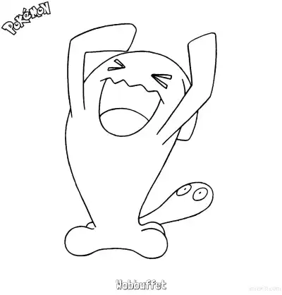 Free printable Wobbuffet Coloring Page - Free Printable Pokemon Coloring Sheets coloring page