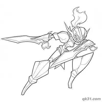 Free printable Ceruledge Pokemon Dual Blades Slash Coloring Page coloring page
