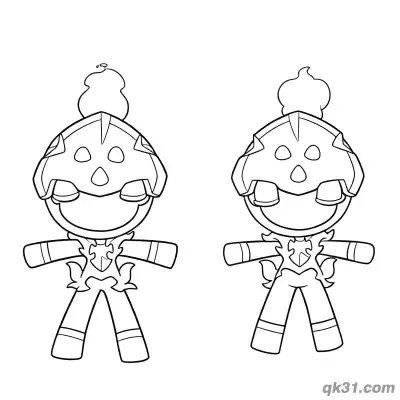 Free printable Charcadet Duo Sleeping Coloring Page coloring page