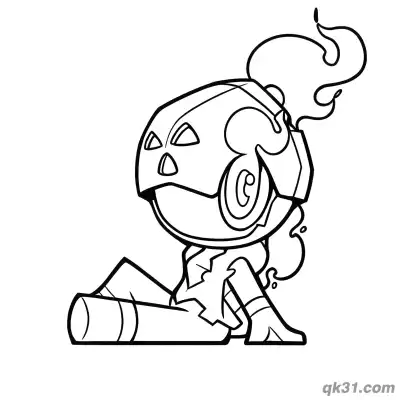 Free printable Charcadet Kneeling Rest Coloring Page coloring page