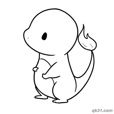 Free printable Minimalist Charmander Free Printable Coloring Pages coloring page
