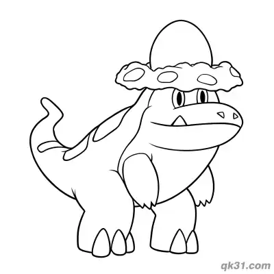 Free printable Crocalor Happy with Sombrero Coloring Page coloring page