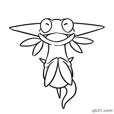 Free printable Dreepy Happy Smiling Coloring Page coloring page