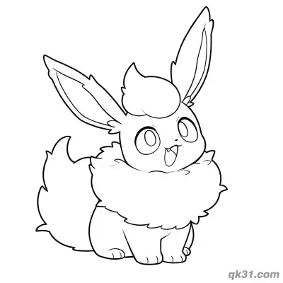 Free printable Surprised Eevee Pokemon Funny Coloring Sheet Printable coloring page