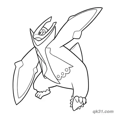 Empoleon Diving Attack Coloring Page