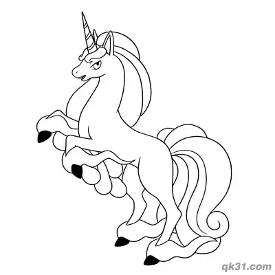 Free printable Galarian Rapidash Pokémon Rearing and Roaring Coloring Page coloring page
