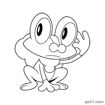 Free printable Relaxed Lying Greninja Coloring Page coloring page