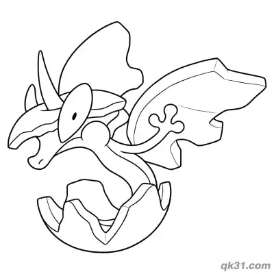 Flapple Hatching from Egg Flight Coloring Page
