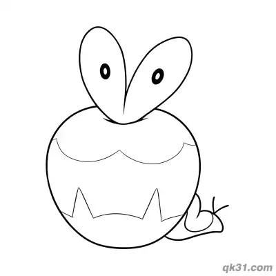 Applin Basic Pre Evolution Form Coloring Page