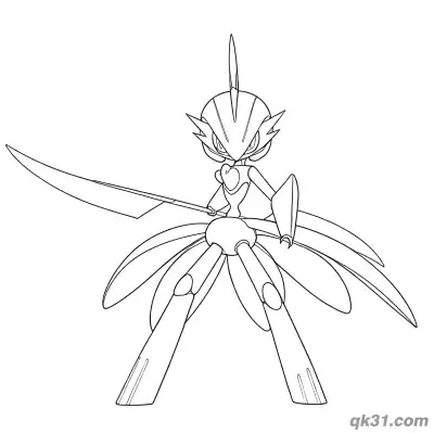 Free printable Iron Valiant with Sword and Heart Coloring Page coloring page