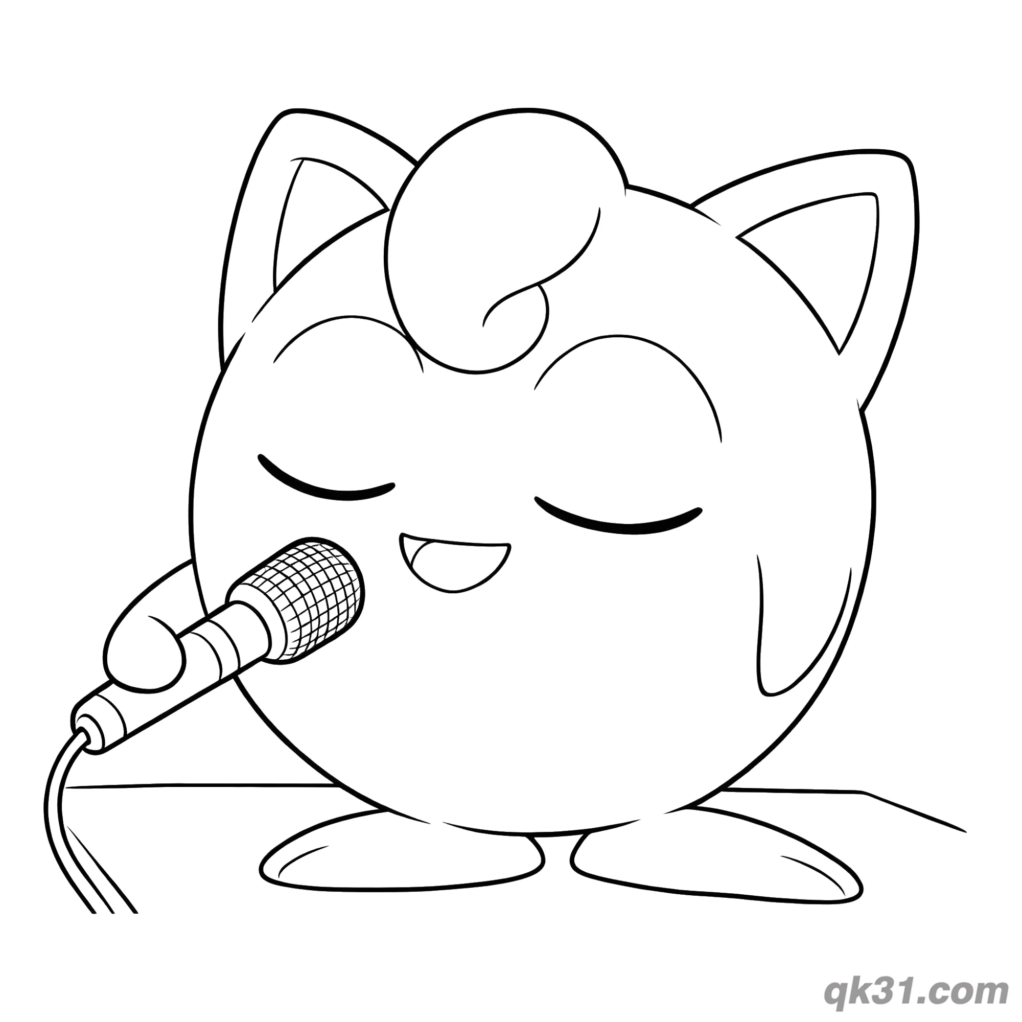 Stage Jigglypuff Pokemon Coloring Page – Free Printable Coloring Page for Kids and Adults