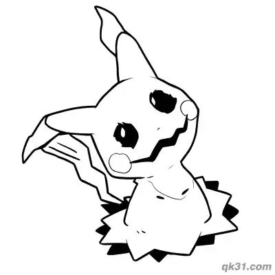 Free printable Free Mimikyu Climbing Activity Coloring Sheet coloring page