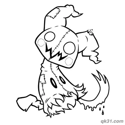Free printable Patchwork Mimikyu Stitches Coloring Page Free Printable coloring page