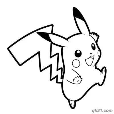 Free printable Playful Pikachu Coloring Pages Printable PDF coloring page