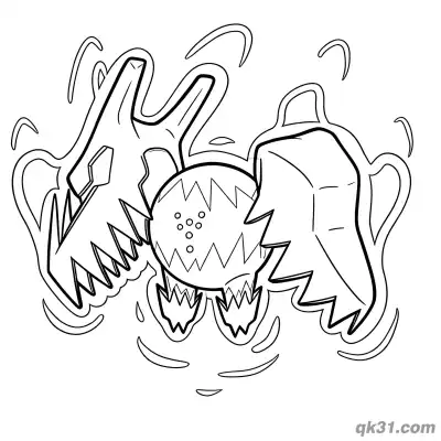 Free printable Regidrago Energy Burst Coloring Page coloring page