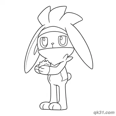 Free printable Raboot Eating Snack Coloring Page coloring page