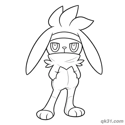 Free printable Raboot Hands on Hips Serious Coloring Page coloring page