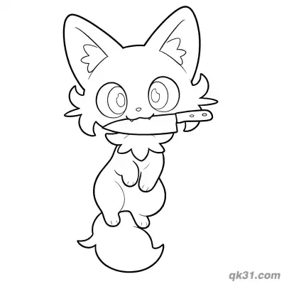 Free printable Sprigatito Funny Knife Meme Coloring Page coloring page