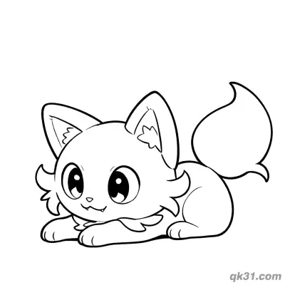 Free printable Sprigatito Relaxed Lying Down Coloring Page coloring page