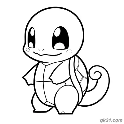 Free printable 100% Free Squirtle Coloring Pages coloring page