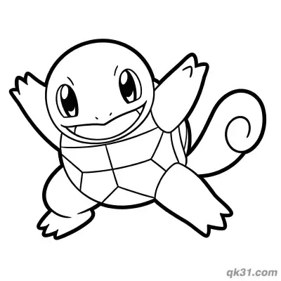 Free printable Free Printable Squirtle Coloring Page coloring page