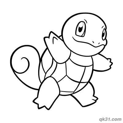 Free printable Kids Squirtle Coloring Pages Printable coloring page