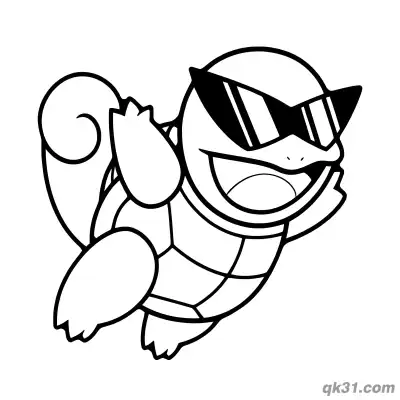 Free printable Premium Squirtle Coloring Pages coloring page