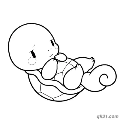 Free printable Printable Squirtle Coloring Page PDF coloring page