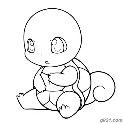 Free printable Squirtle Coloring Book coloring page
