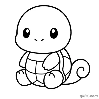 Free printable Squirtle Coloring Page - Pokemon coloring page