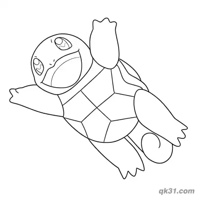 Free printable Squirtle Coloring Picture coloring page