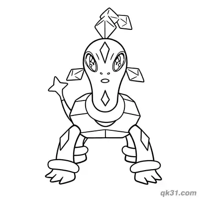 Free printable Terapagos Stellar Form Coloring Page coloring page