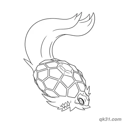 Free printable Terapagos Pokémon Art Printable Coloring Pages coloring page