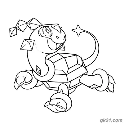 Free printable Terapagos EX Printable Coloring Sheet coloring page