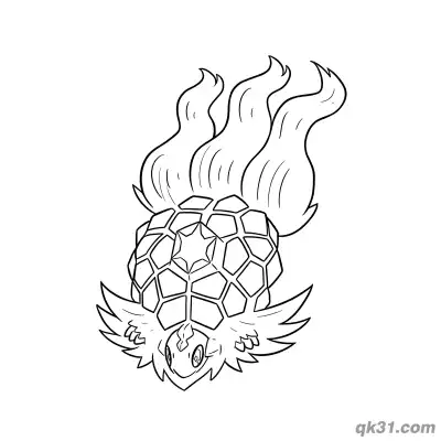 Free printable Terapagos Pokémon Coloring Page Collection coloring page