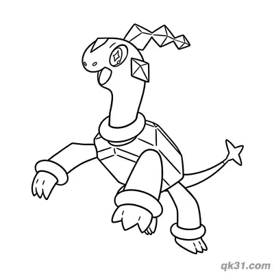 Free printable Terapagos Pokémon Printable Coloring Sheet coloring page