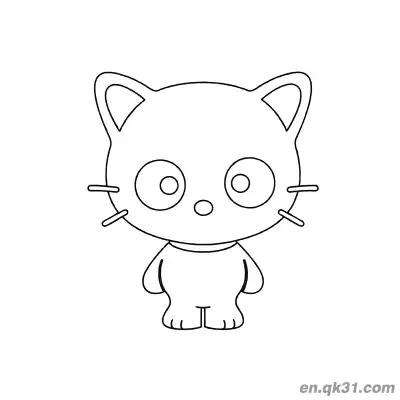 Free printable Chococat Basic Standing Figure Coloring Page coloring page