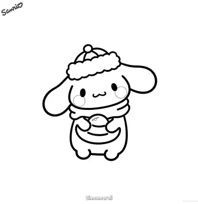 Free printable Cinnamoroll 2 Coloring Page - Free Printable Sanrio PDFS Coloring Sheets coloring page