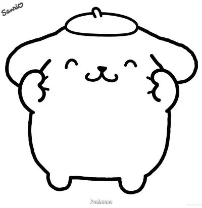 Free printable Pochacco  Coloring Page - Free Printable Sanrio PDFS Coloring Sheets coloring page