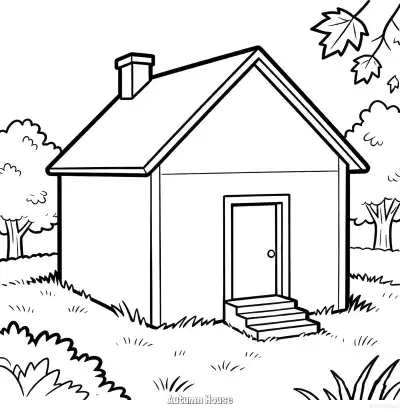Free printable Autumn House 2 Coloring Page - Free Printable fall PDFS Coloring Sheets coloring page