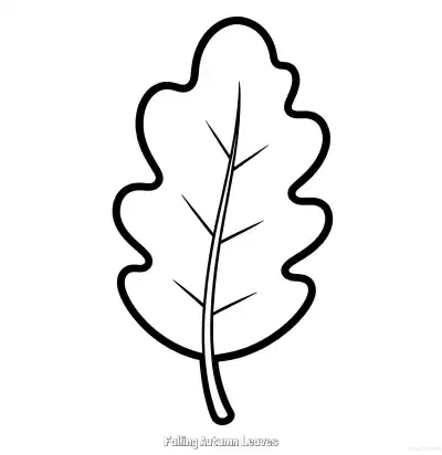 Free printable Falling Autumn Leaves 7 Coloring Page - Free Printable fall PDFS Coloring Sheets coloring page