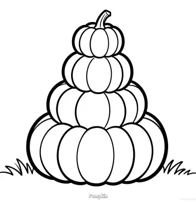 Free printable Pumpkin 1 Coloring Page - Free Printable fall PDFS Coloring Sheets coloring page